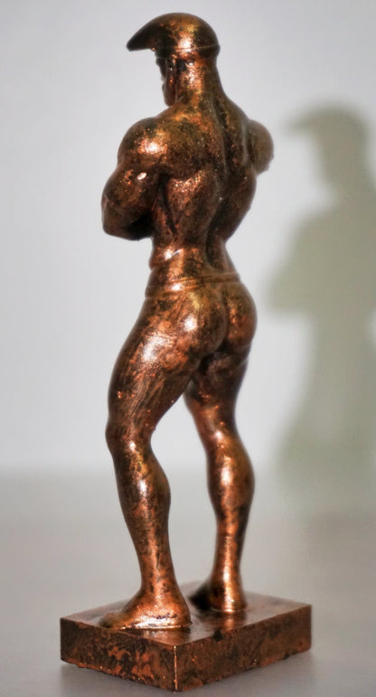 Muscular Male Sculpture, Papa Smurf Inspired Tom of Finland Style Figurine