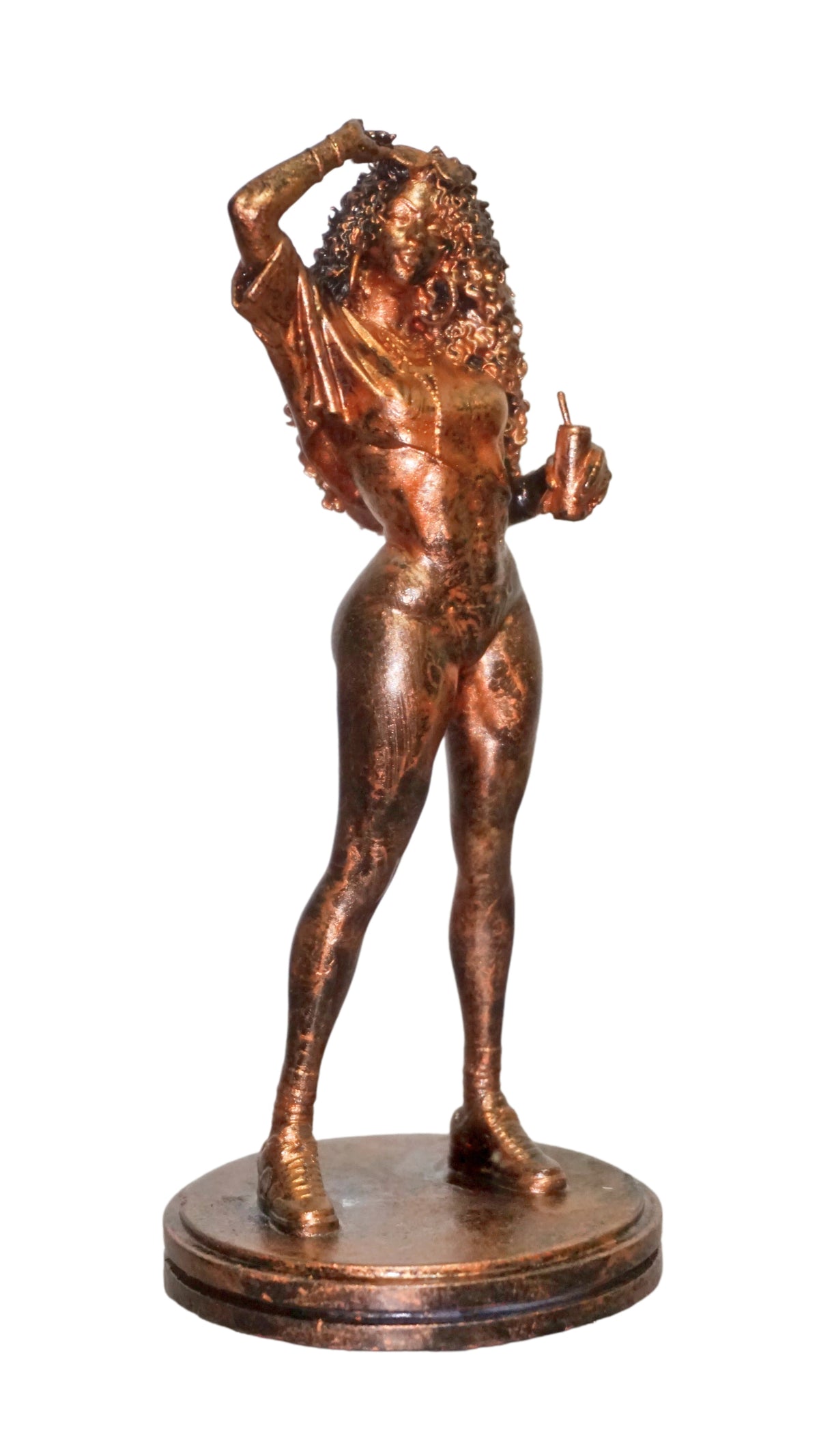 Female Gamer Bust, Miami Crime Game Inspired Cover Girl Statue, Collector Display Decor