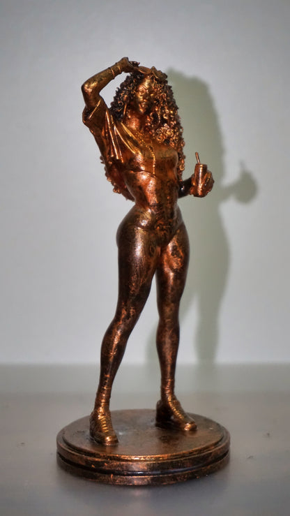 Female Gamer Bust, Miami Crime Game Inspired Cover Girl Statue, Collector Display Decor