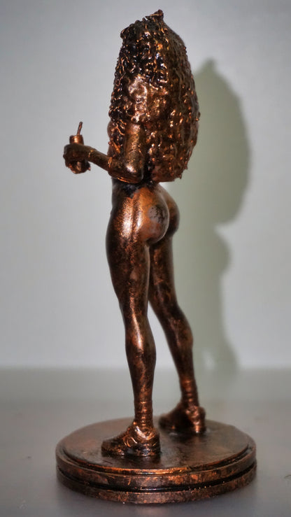 Female Gamer Bust, Miami Crime Game Inspired Cover Girl Statue, Collector Display Decor