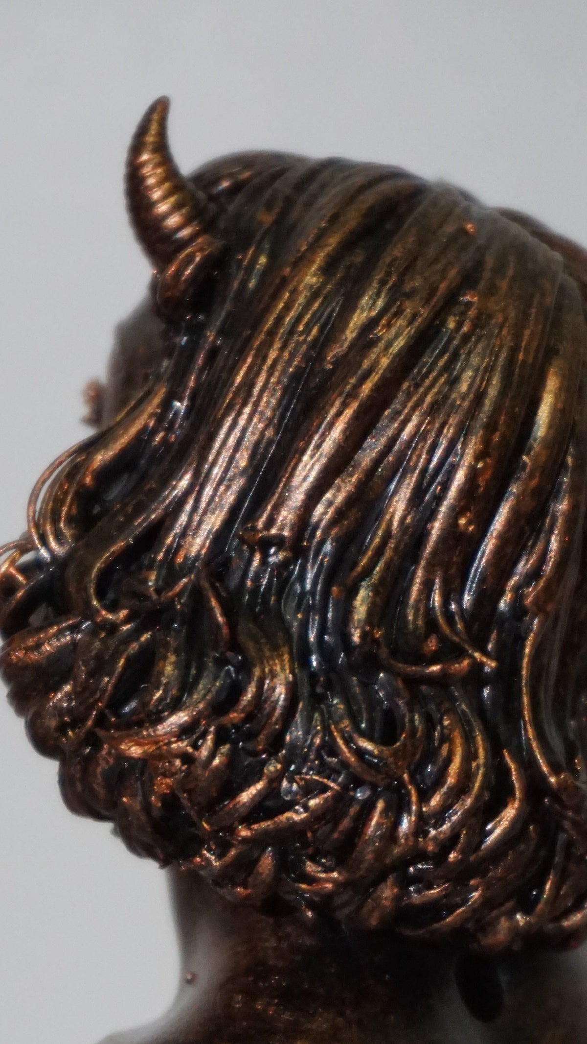 Demon Woman Bust, Horned Female Sculpture in Multiple Colors & Sizes
