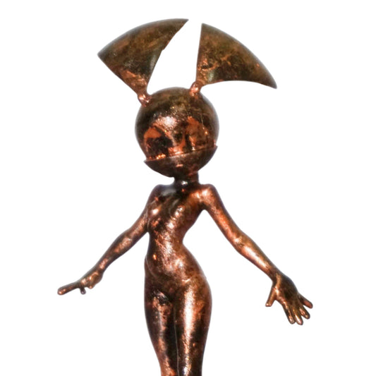 Jenny Wakeman Statue, Female Robot Girl Sculpture, Retro Cartoon Figurine