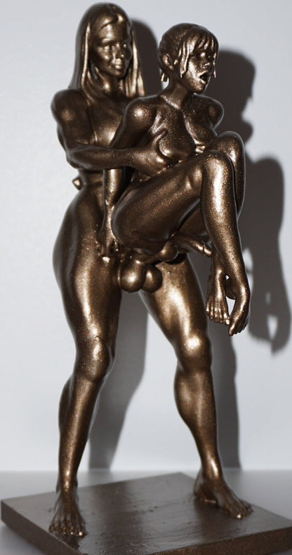 Transgender Erotic Sculpture, The Sensual Lift Art Figurine