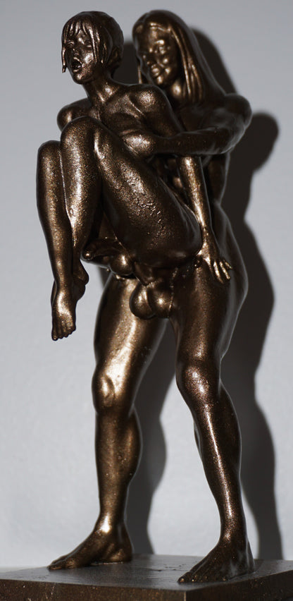 Transgender Erotic Sculpture, The Sensual Lift Art Figurine
