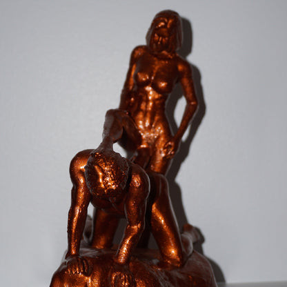 Fine Art Statue, Domination Adult Mature Trans Design, Multiple Finishes