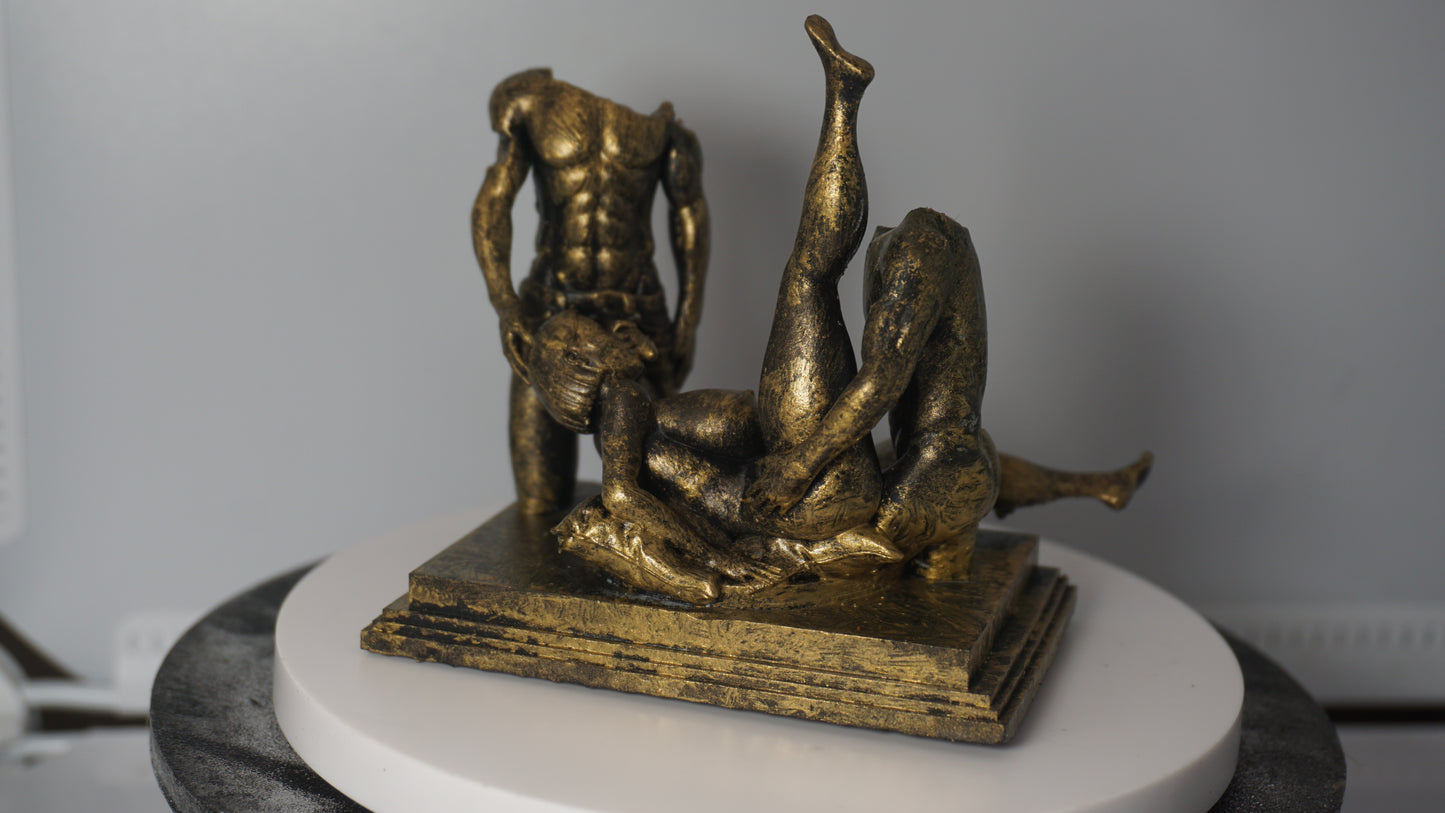 Bedroom Embrace Mature Statue