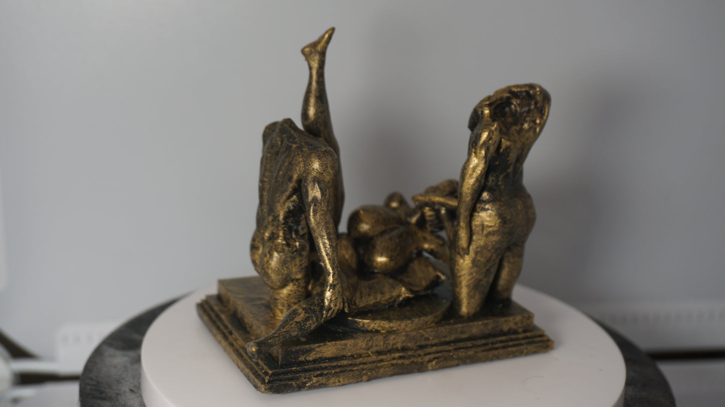 Bedroom Embrace Mature Statue