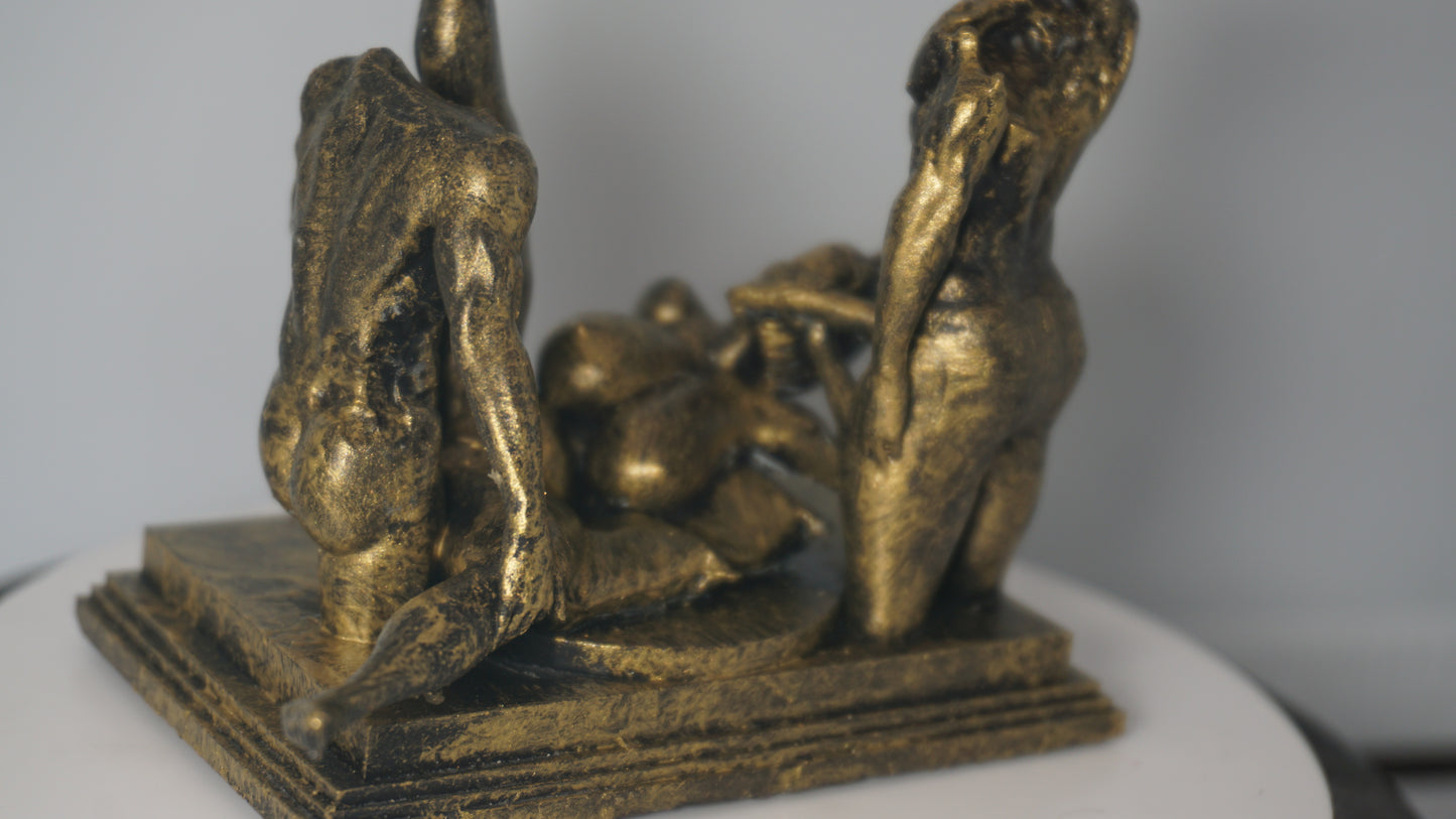 Bedroom Embrace Mature Statue