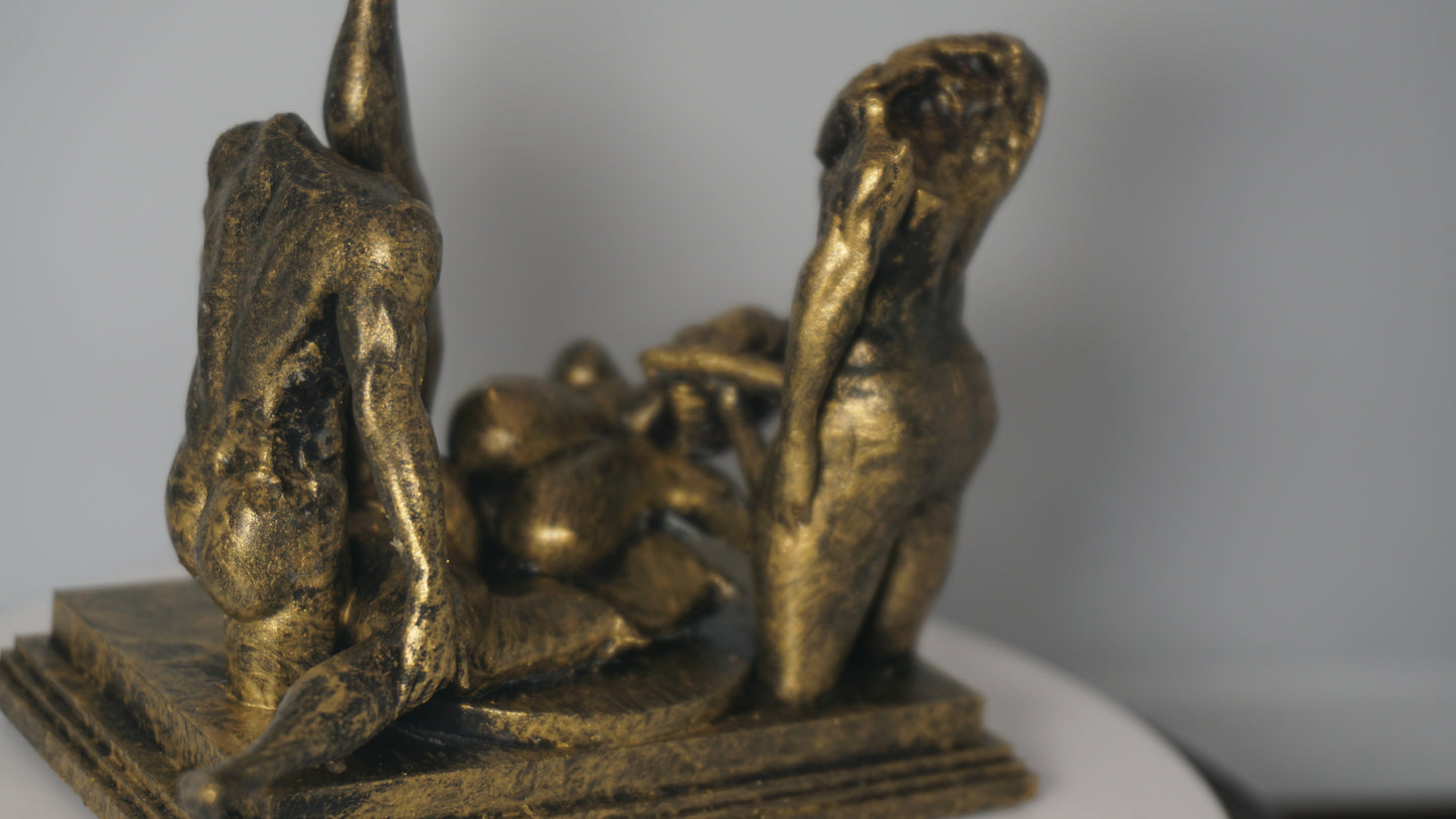 Bedroom Embrace Mature Statue