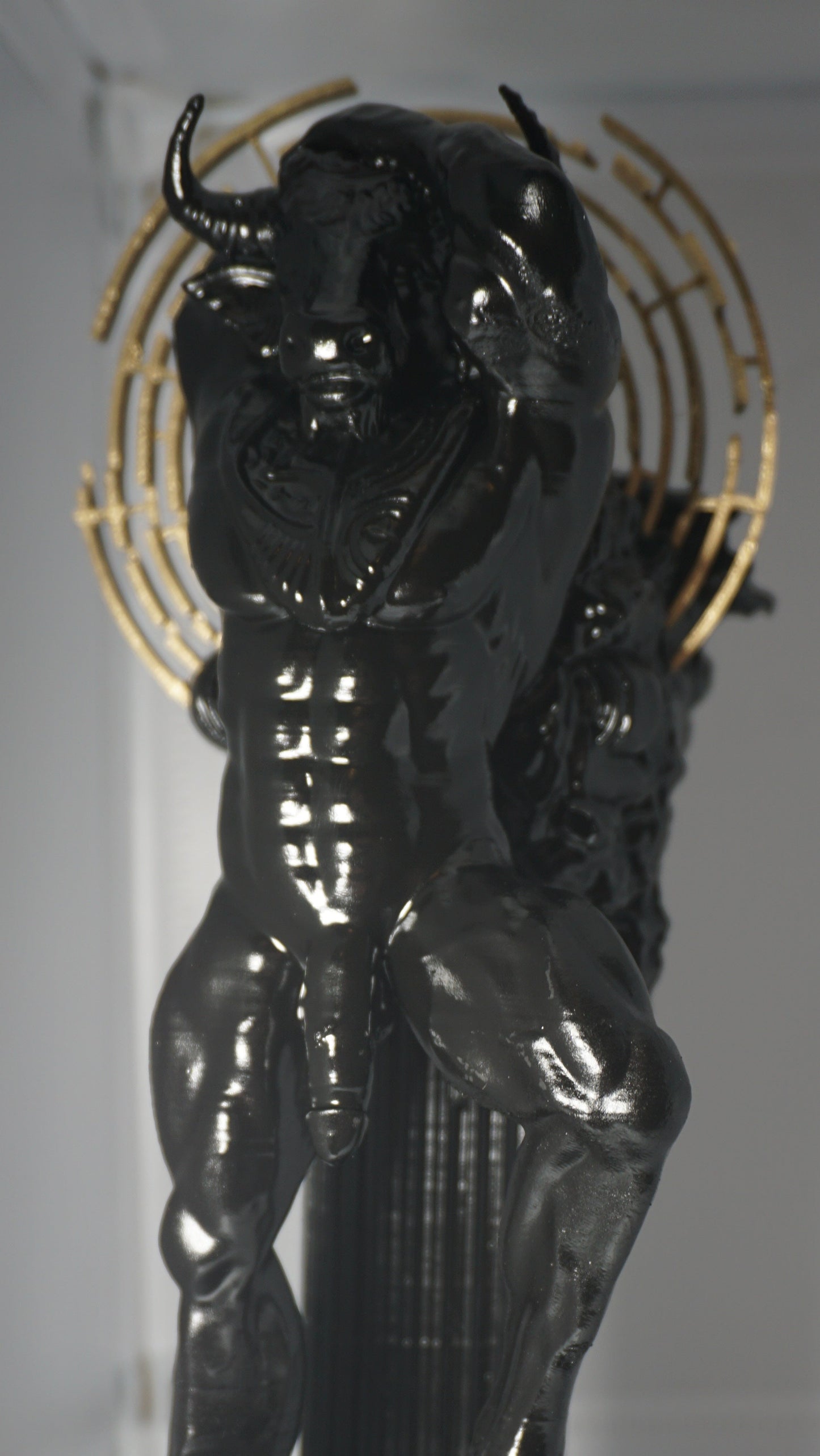 The Nude Minotaur of the maze Dark and Sensual Statue