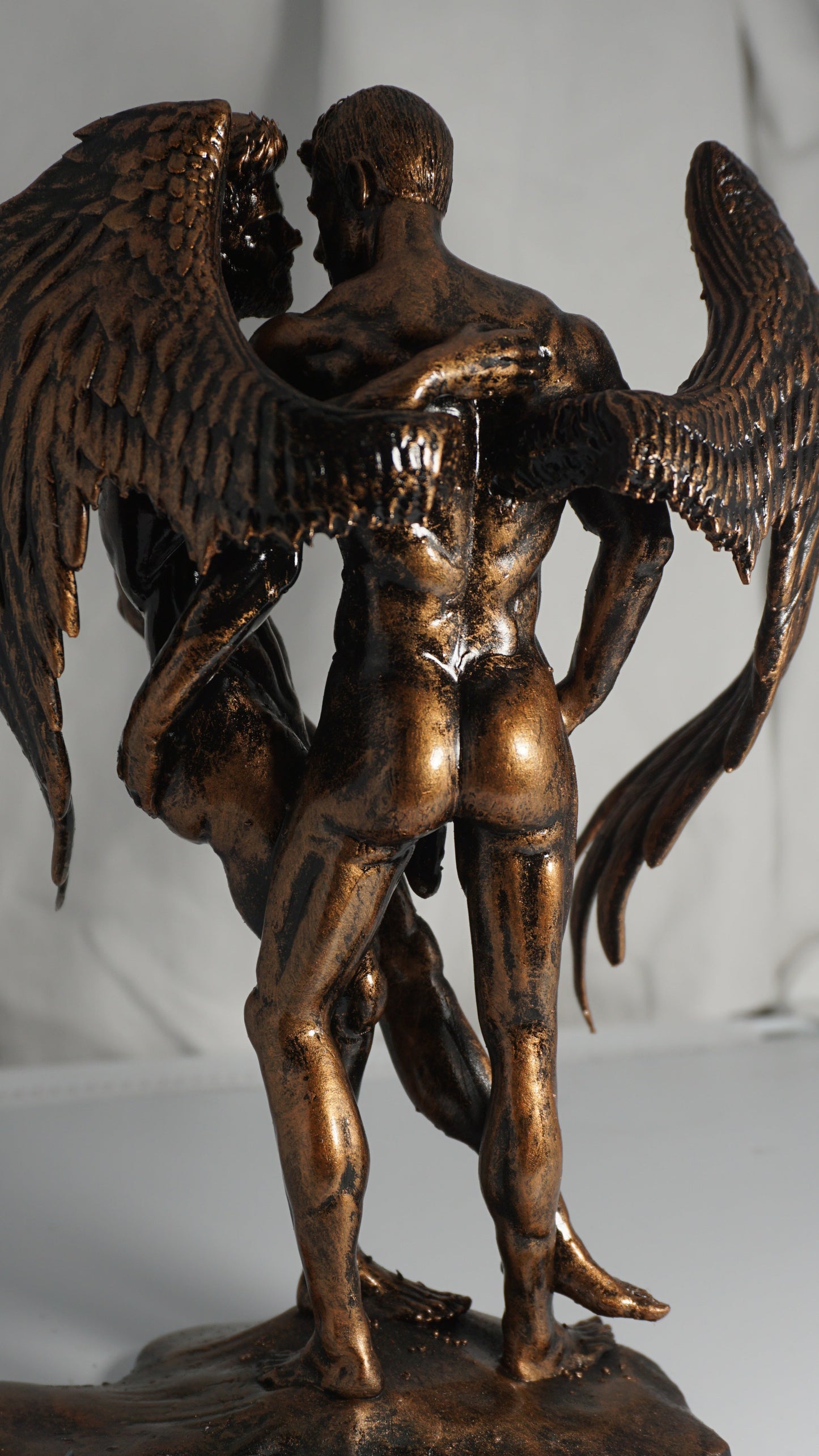 Haloed Lover Adult Mature Statue Gay Fine Art