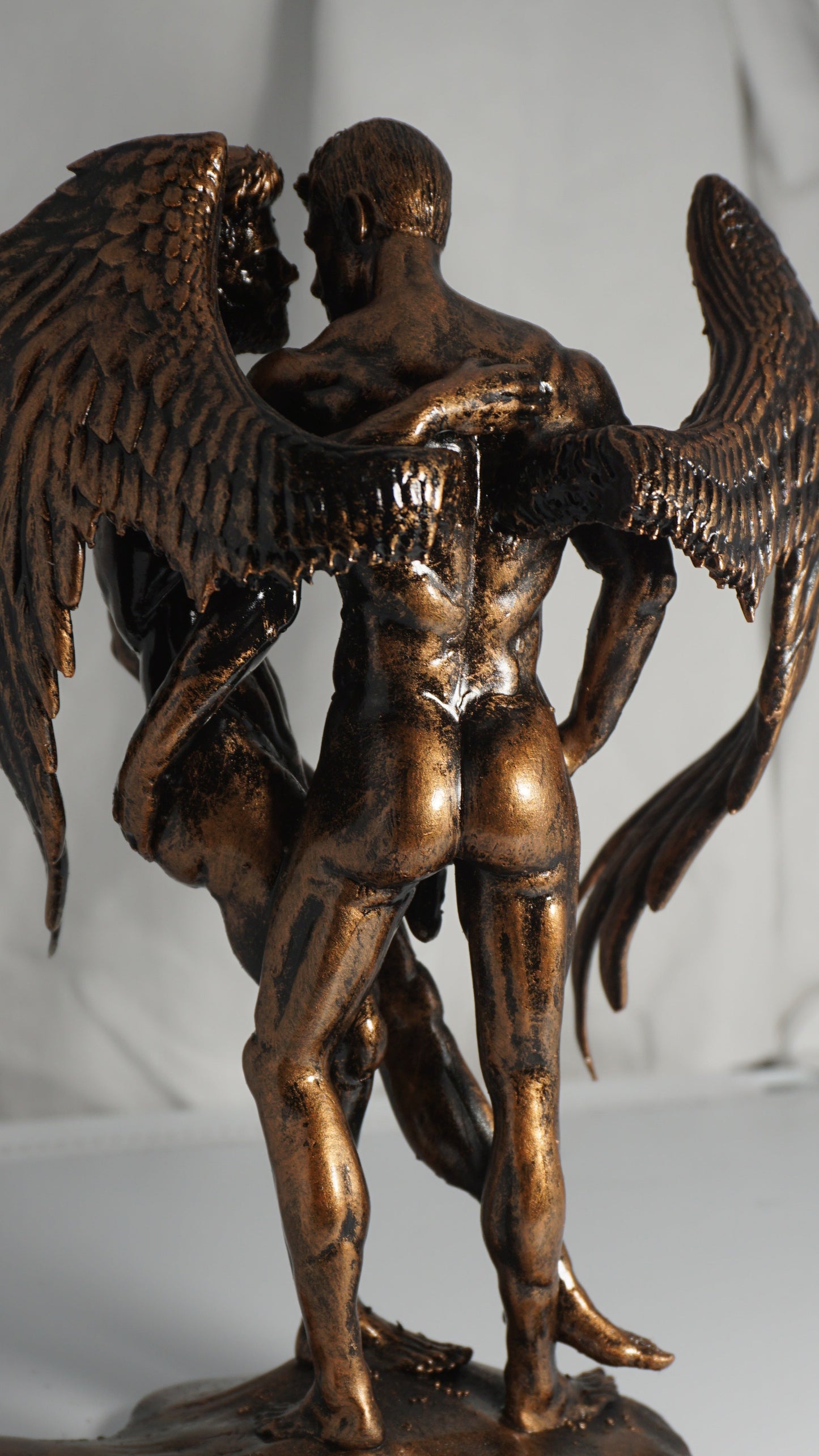 Haloed Lover Adult Mature Statue Gay Fine Art