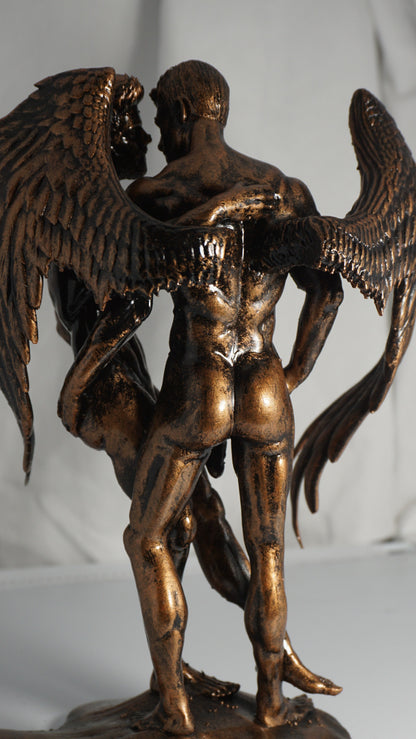 Haloed Lover Adult Mature Statue Gay Fine Art
