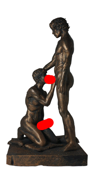 The Embrace of two Adult Mature gay Fine Art Statue