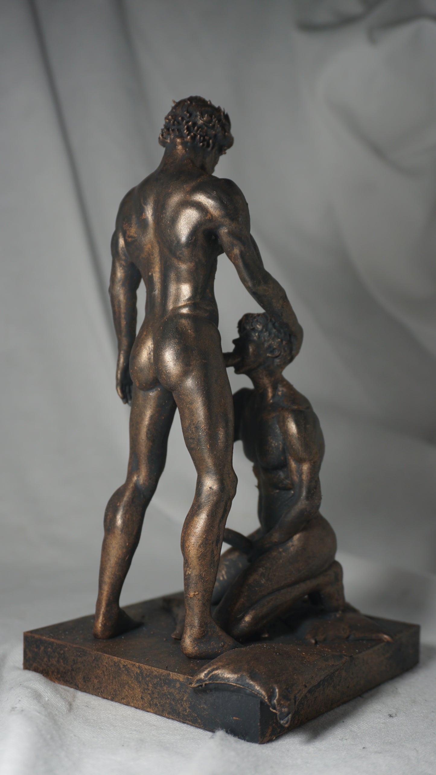 The Embrace of two Adult Mature gay Fine Art Statue