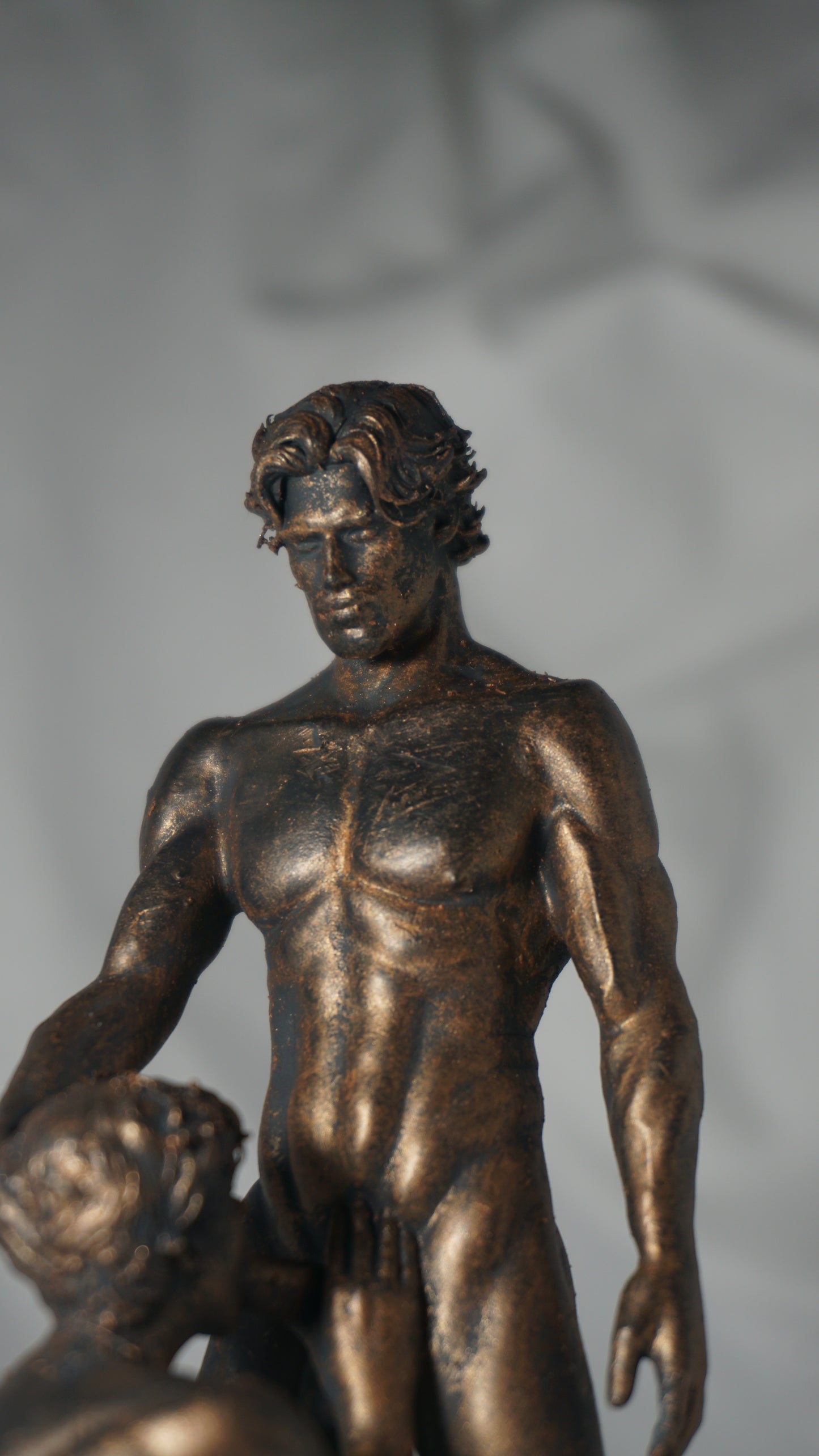 The Embrace of two Adult Mature gay Fine Art Statue