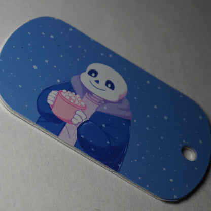 Sans Metallic Dog Tag