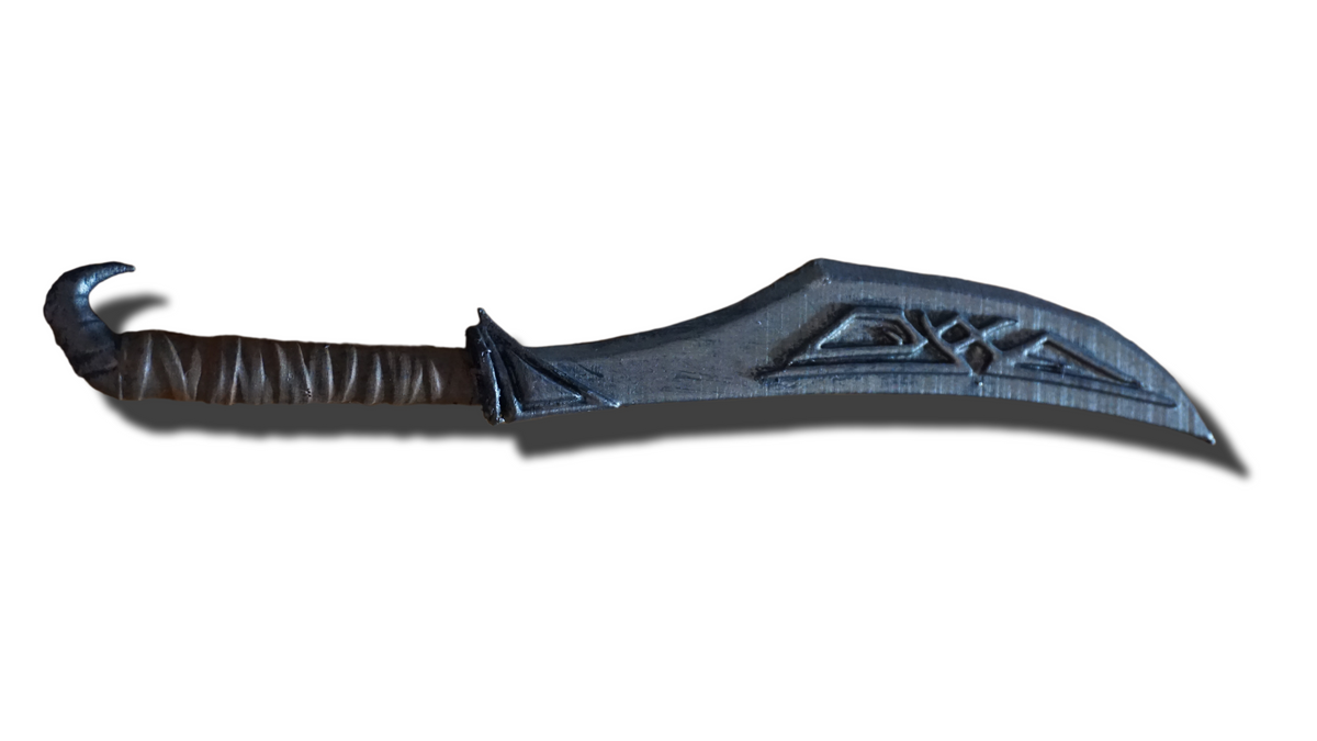 Mini Nordic Dagger, 1:6 Scale Miniature, Abs-Like Resin Craft
