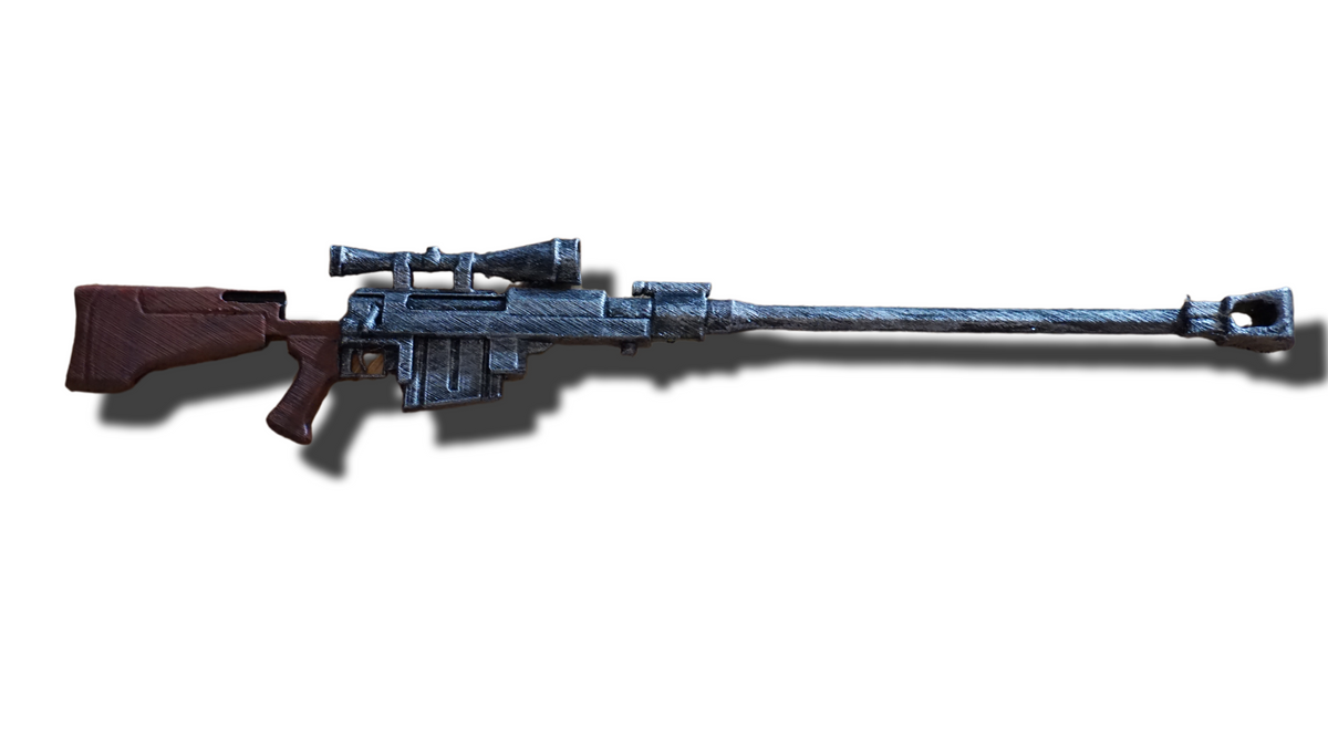 Miniature Sniper Rifle Replica, Realistic Anti-Materiel Miniature Format