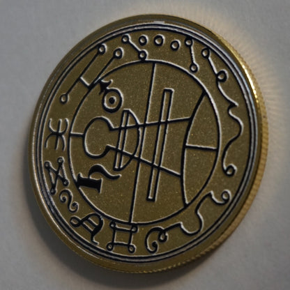 Magical Pentacle Coins Demonology King of Solomon Pentagrams