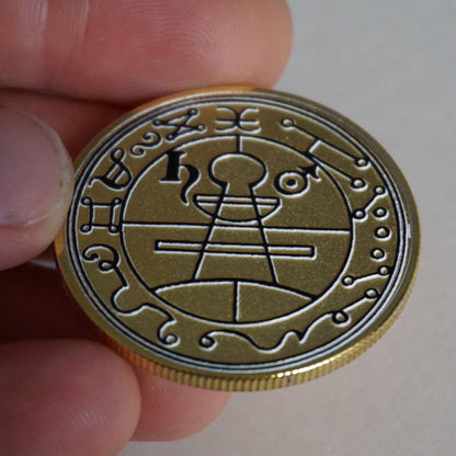 Magical Pentacle Coins Demonology King of Solomon Pentagrams