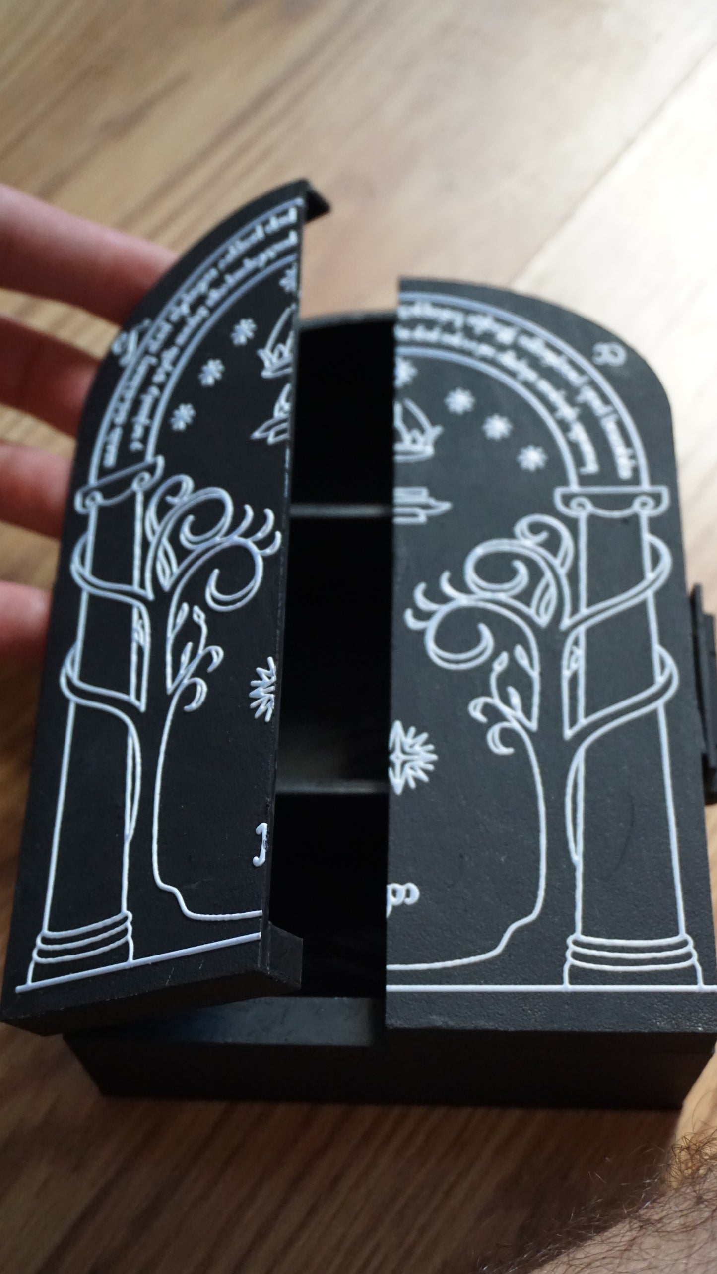 Doors of Moria Inspired Box | Fantasy Dwarven Gate Storage Box | Middle Earth Inspired Keepsake Box | Fantasy Jewelry & Trinket Box