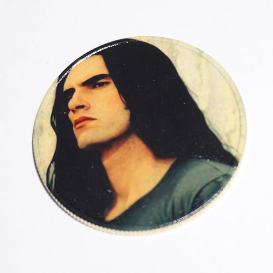 Peter Steele Full Color Collectible Coin | Gothic Metal Music Coin | Type O Negative Inspired Memorabilia | Musician Tribute Collectible