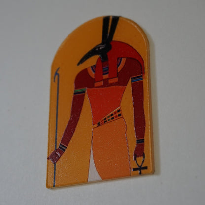 Set Egyptian God Stained Glass Acrylic Art | Ancient Egypt Window Panel | Seth God Wall Decor | Egyptian Mythology Art | Gothic Acrylic Decor