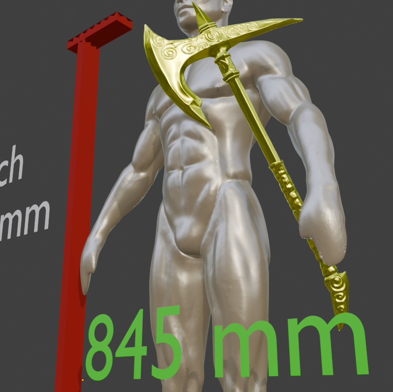 Ebony War Axe Replica