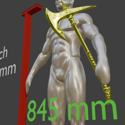 Ebony War Axe Replica