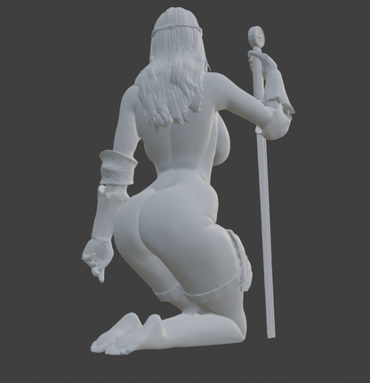 Transgender Knight Sensual Statue