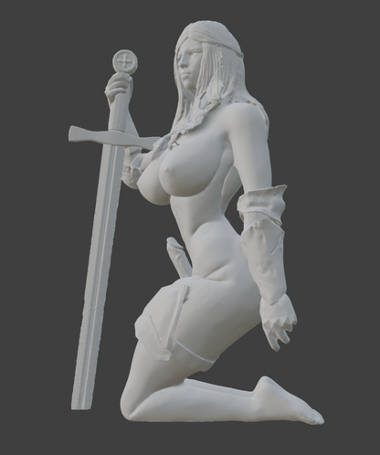 Transgender Knight Sensual Statue