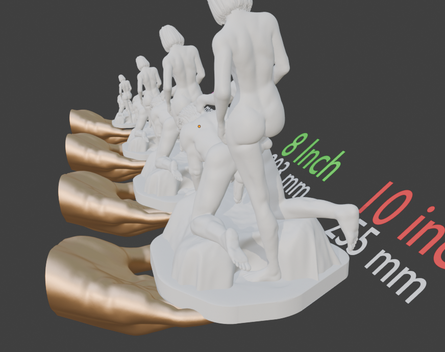Domination Adult Mature trans Fine Art Statue