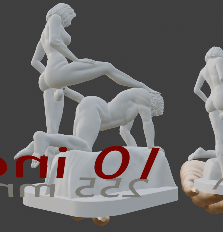 Domination Adult Mature trans Fine Art Statue