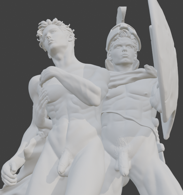 Loving Companion Adult Mature Gay Fine Art Statue
