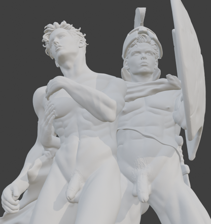 Loving Companion Adult Mature Gay Fine Art Statue