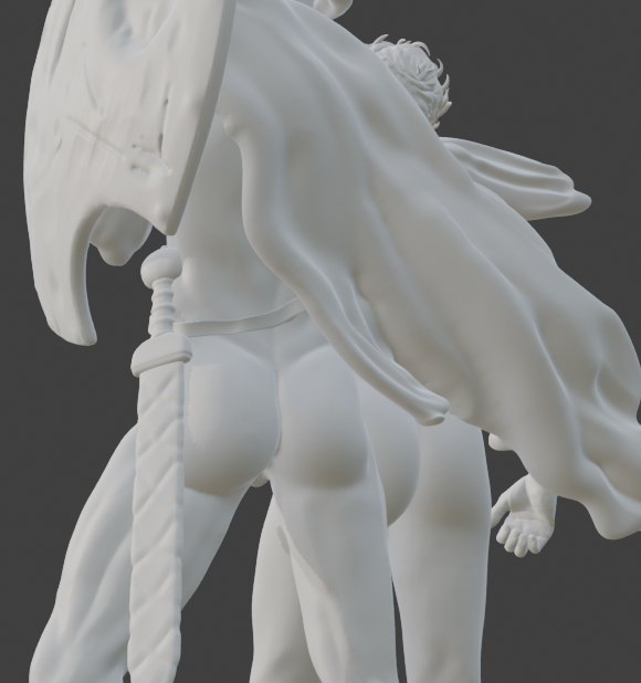 Loving Companion Adult Mature Gay Fine Art Statue