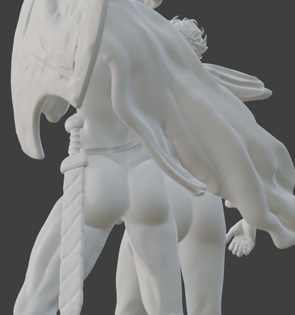 Loving Companion Adult Mature Gay Fine Art Statue