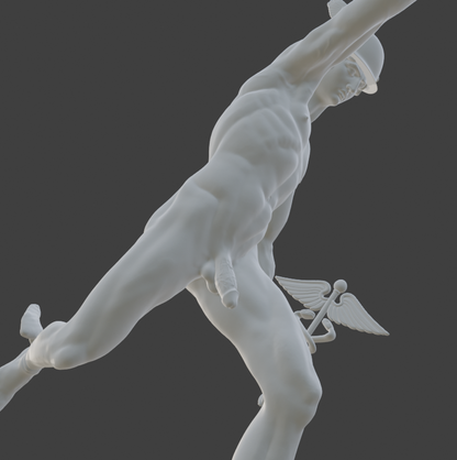 Hermes in Motion Adult Mature Gay Fine Art Statue
