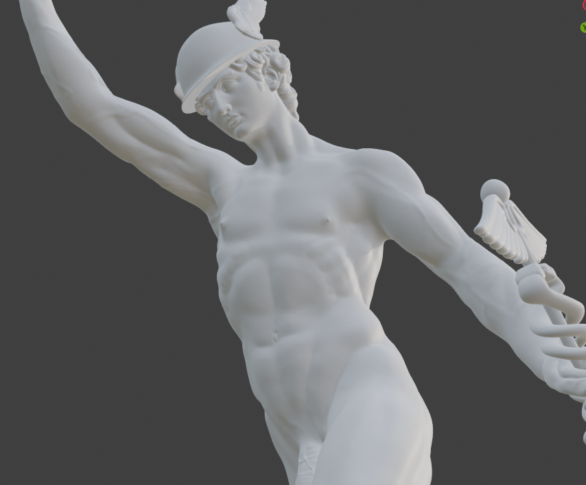 Hermes in Motion Adult Mature Gay Fine Art Statue