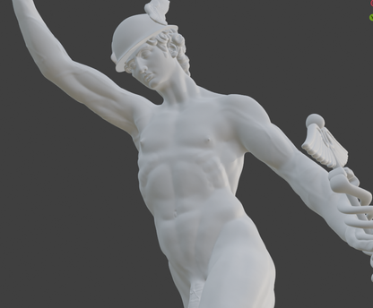Hermes in Motion Adult Mature Gay Fine Art Statue