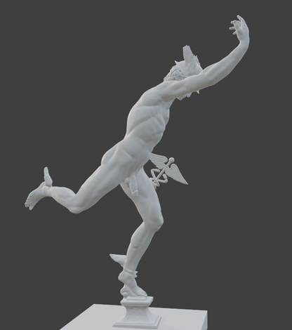 Hermes in Motion Adult Mature Gay Fine Art Statue