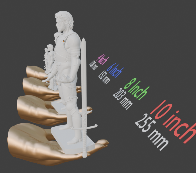 Knight's resolve Adult Mature Gay Fine Art Statue