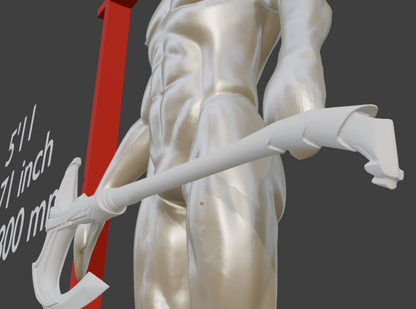 Elven Battle Axe Non functional Durable Plastic Replica Cosplay Piece