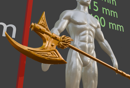 Nordic Battle Axe Non functional Durable Plastic Replica Cosplay Piece