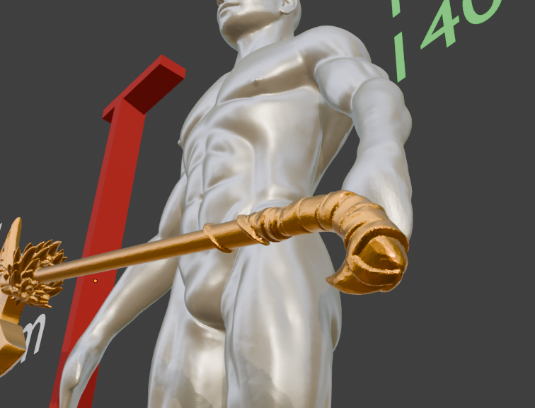 Miniature Nordic Battle Axe, 1:12 Scale ABS Resin Mini