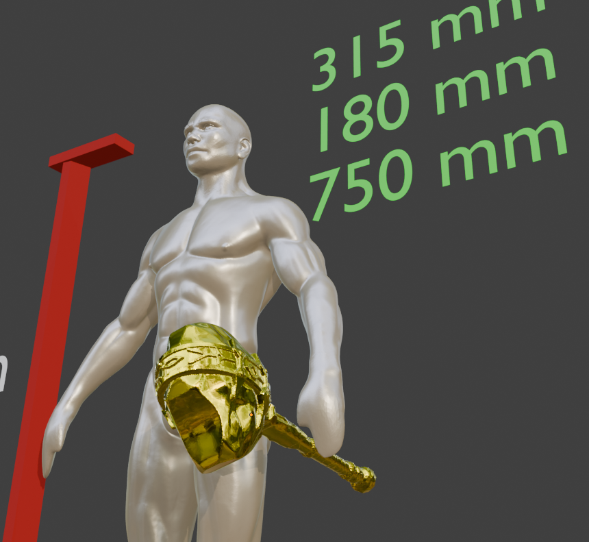 Stalhrim Mace Non functional Durable Plastic Replica Cosplay Piece