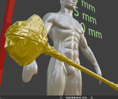 Stalhrim Great Mace Non functional Durable Plastic Replica Cosplay Piece