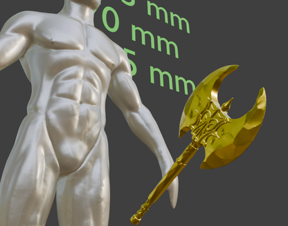 Stalhrim Axe Non functional Durable Plastic Replica Cosplay Piece