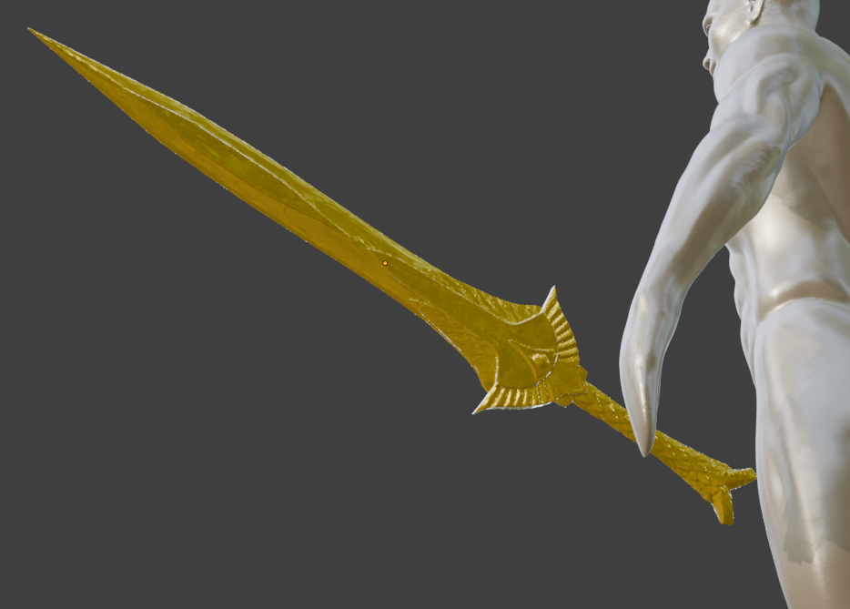 Miniature Elven Sword, ABS Resin, 1:2 to 1:16 Scale Options
